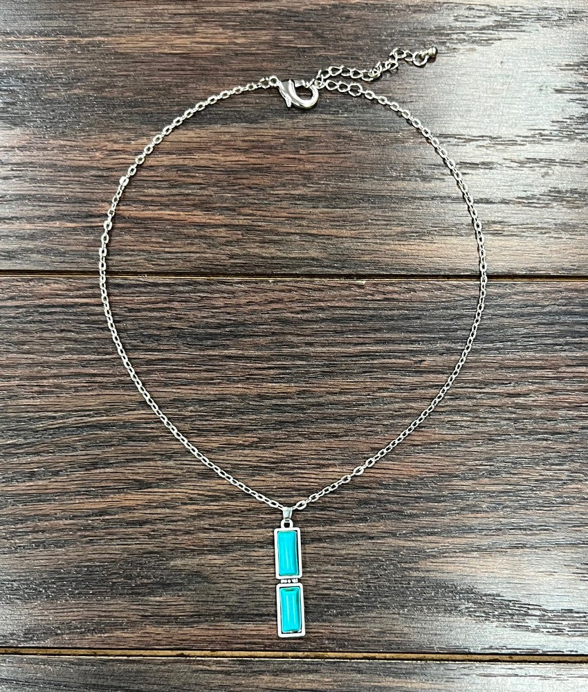 Bar Turquoise Necklace