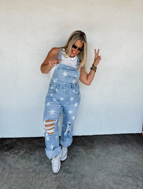 PRE-ORDER Denim Stars Overalls