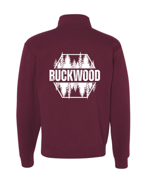 Maroon Woods Brand Quarter Zip