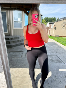 Red Crop Tank