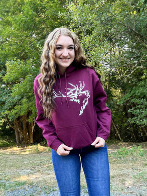 Maroon Bonfire Hoodie