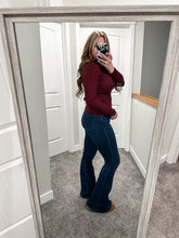 Load image into Gallery viewer, Wine Turtleneck Top