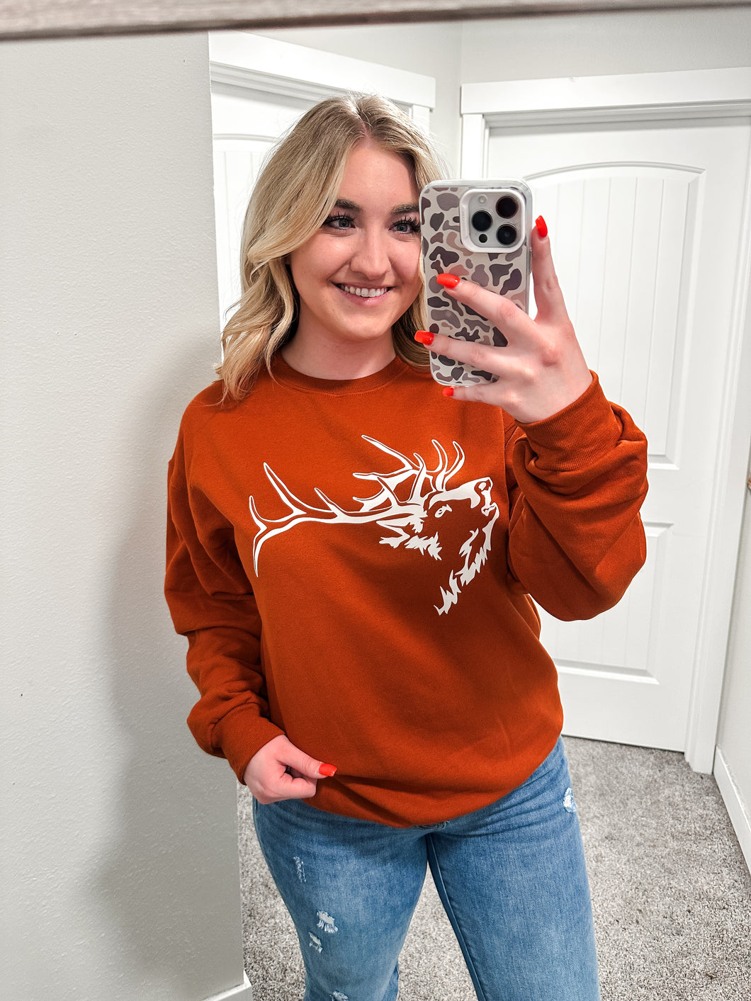 Rust Orange Brand Crewneck