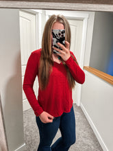 Load image into Gallery viewer, Holiday Red Long Sleeve