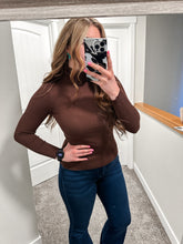 Load image into Gallery viewer, Brown Turtleneck Top