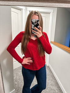 Holiday Red Long Sleeve