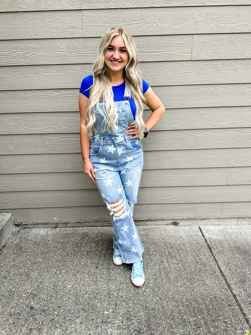 Denim Stars Overalls