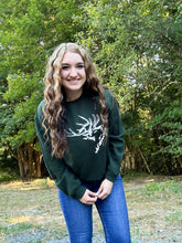 Load image into Gallery viewer, Forest Green Brand Crewneck
