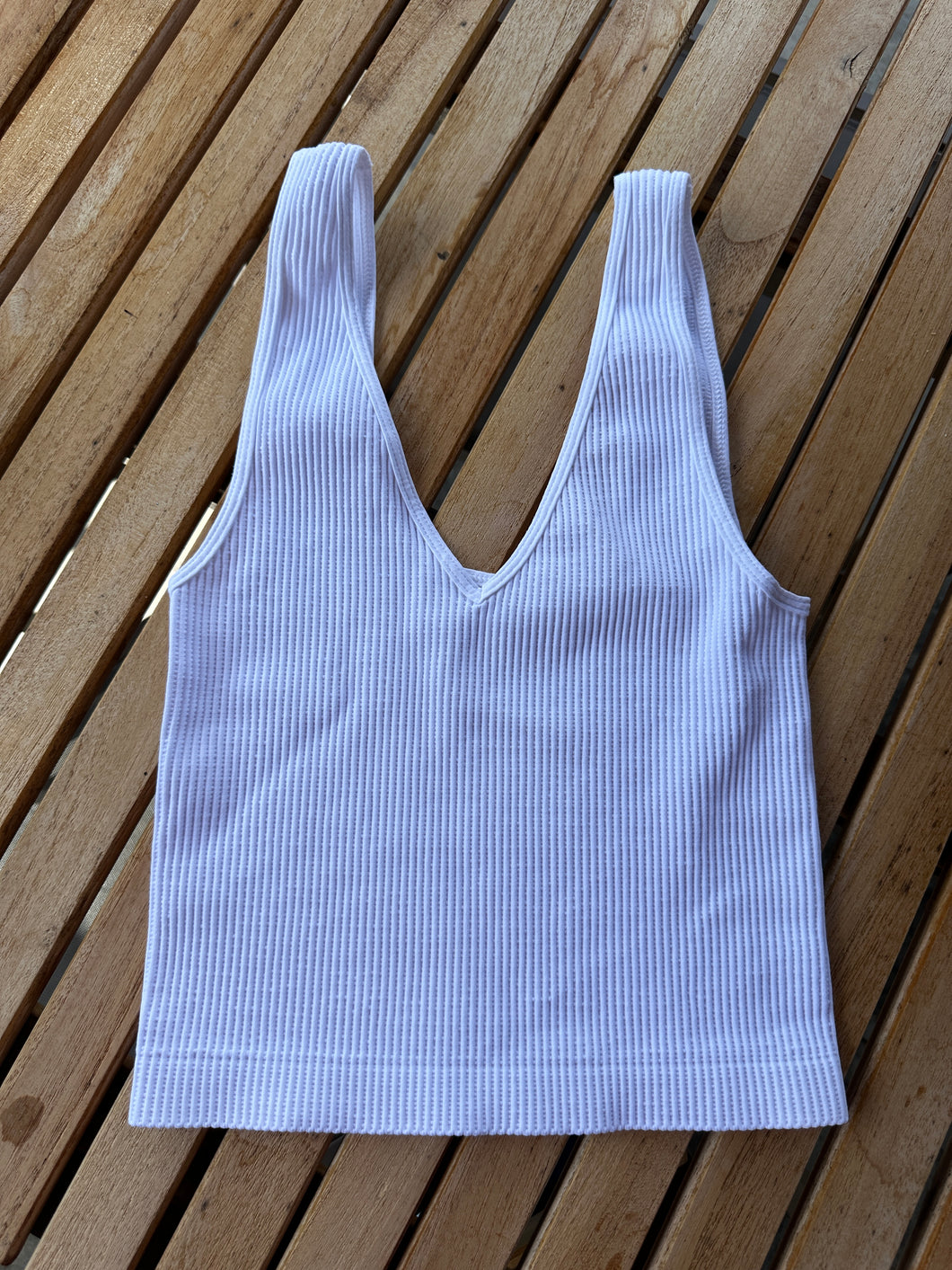 Crop Tank White