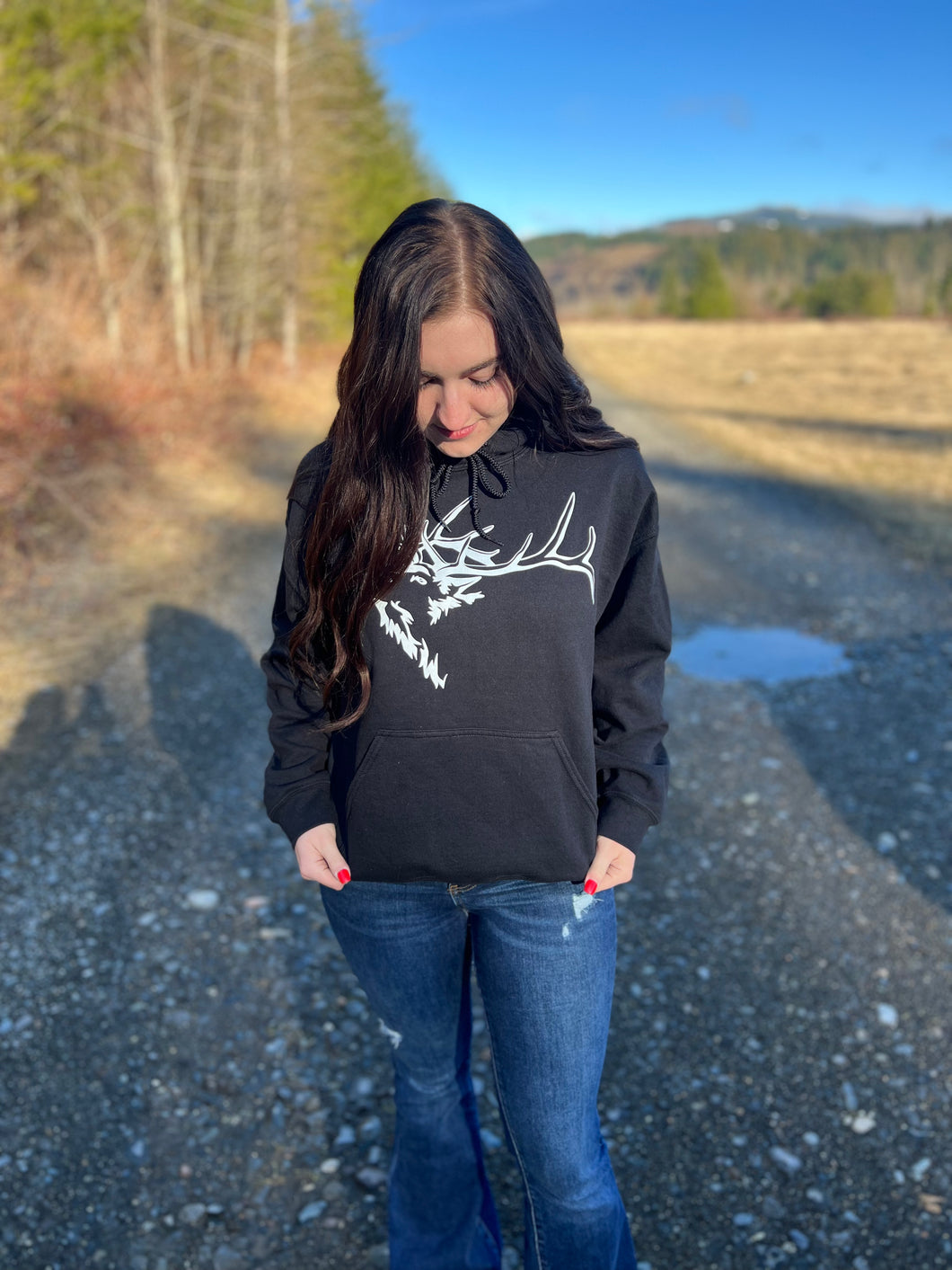 Black Bonfire Hoodie