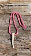 Load image into Gallery viewer, Antler Tip Necklace - Pink