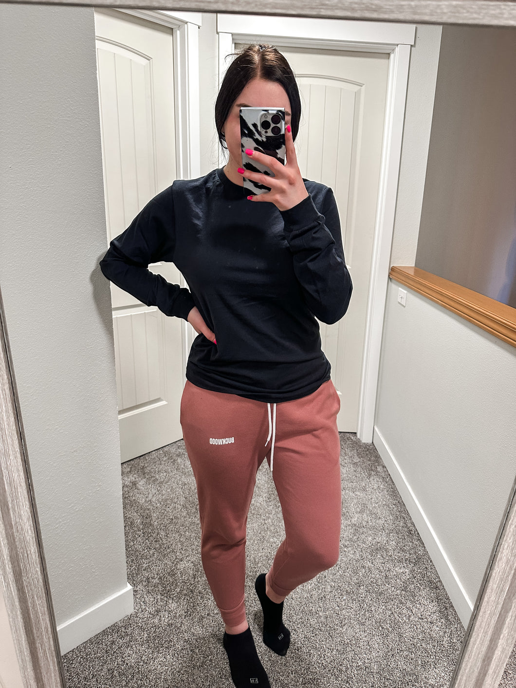 Mauve Brand Joggers