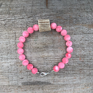 Pink Antler Bracelet