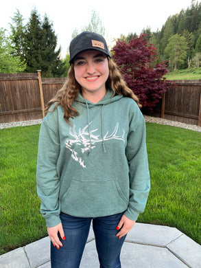 Bonfire Hoodie - Heather Green