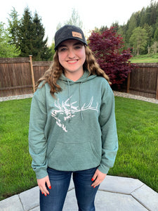 Bonfire Hoodie - Heather Green