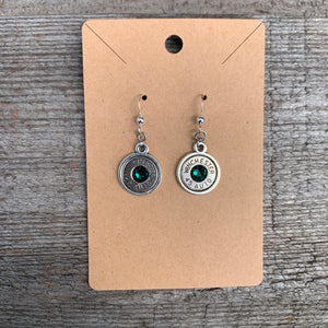 Bullet Earrings - Green