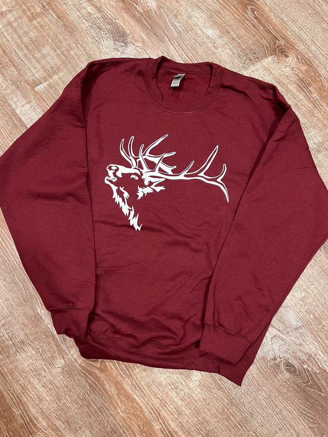 Maroon Elk Crewneck