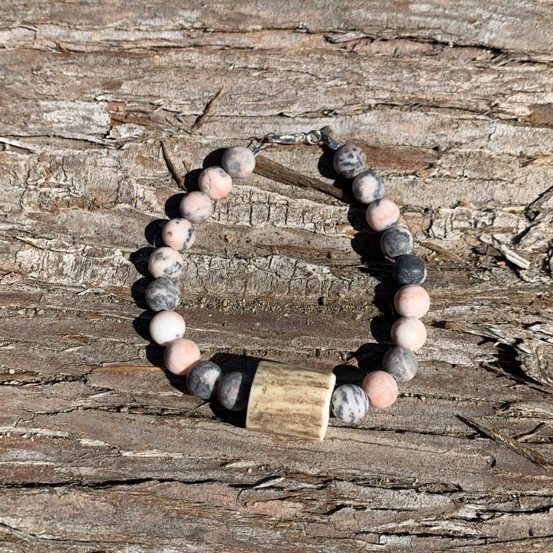 Marble Pink Antler Bracelet