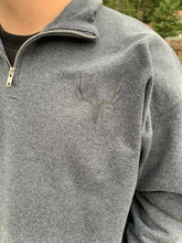 Load image into Gallery viewer, Mule Deer Quarter Zip Gray