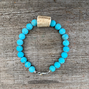 Antler Bracelet - Matte Blue