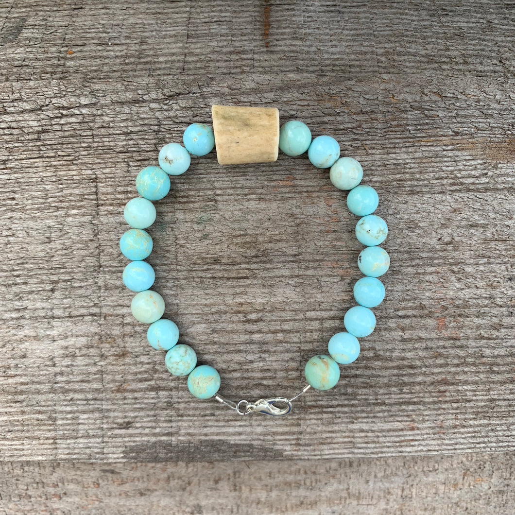 Light Blue Antler Bracelet